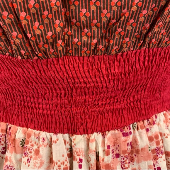 Magic V-Neck Ruffle Hem Sleeveless Fitted Mermaid Floral Midi Dress Women’s 2X - Picture 8 of 10